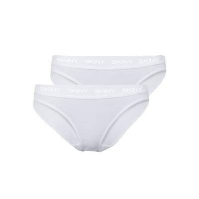Slip SKINY "Slip 2er Pack", Damen, Gr. 40, weiß, Obermaterial: 100% Baumwolle CO., Unterhosen Slip