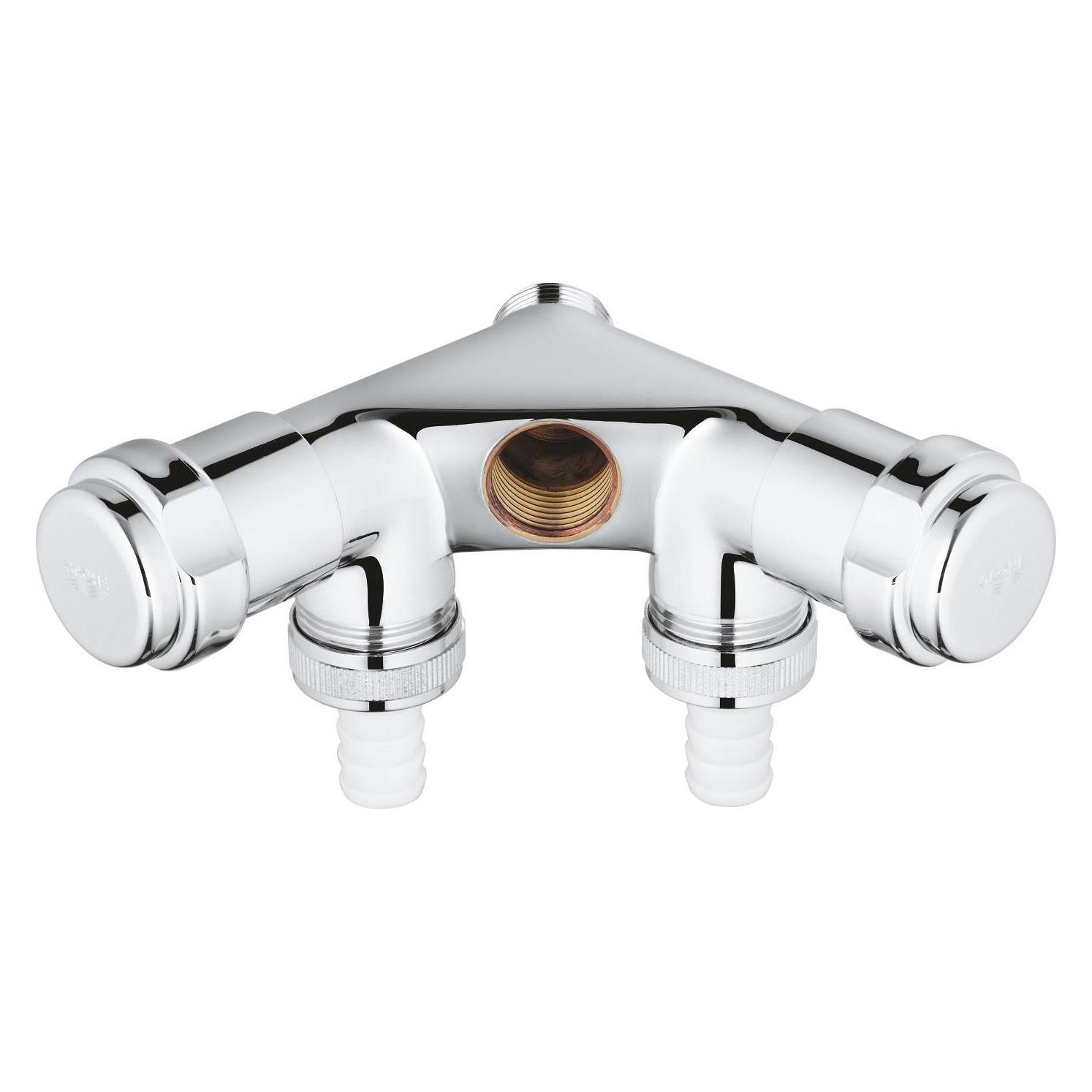Grohe WAS Doppelventil 1/2Zoll, 1-fach chrom (41020000)