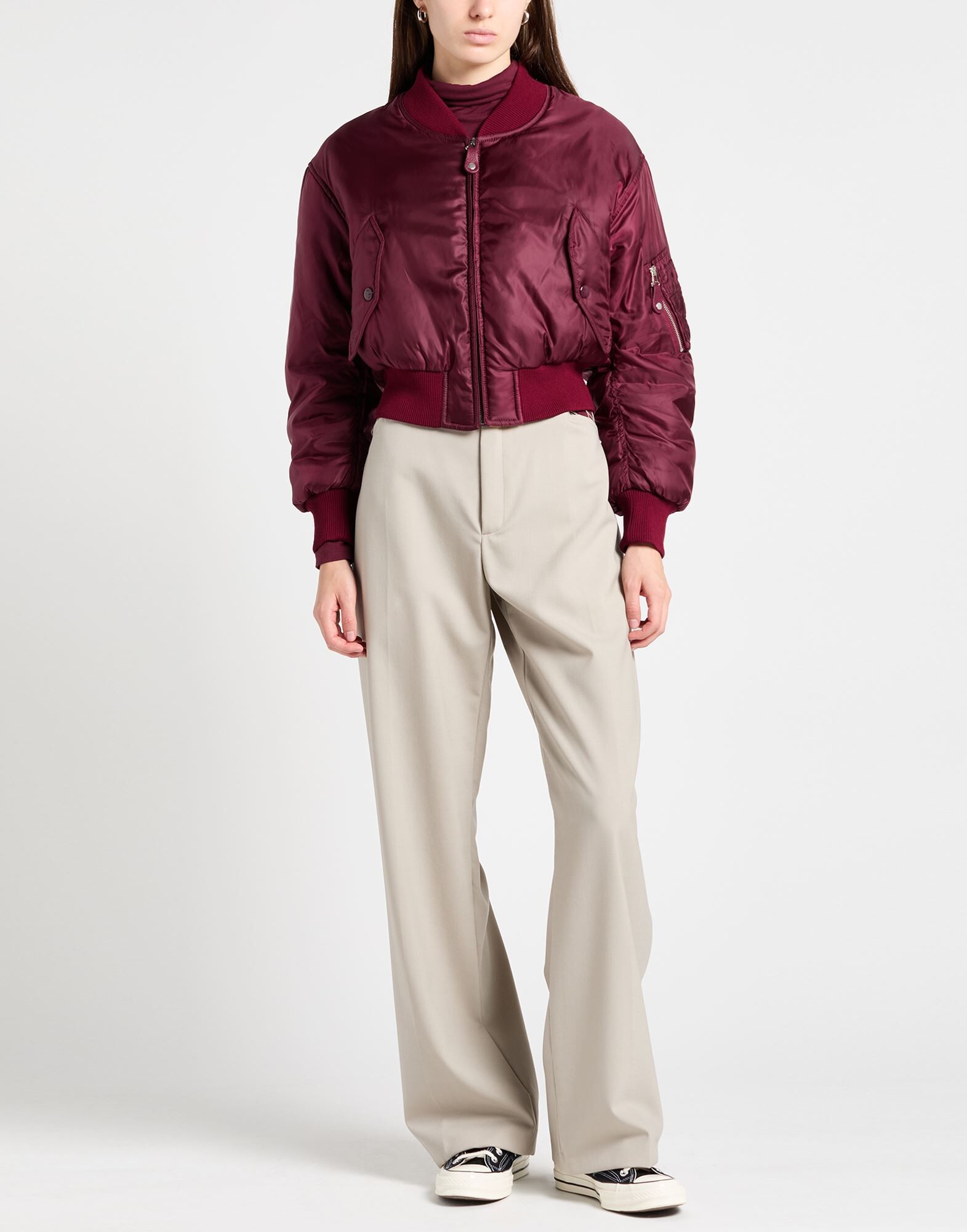 Lee Pantalones Mujer Gris M Mujer