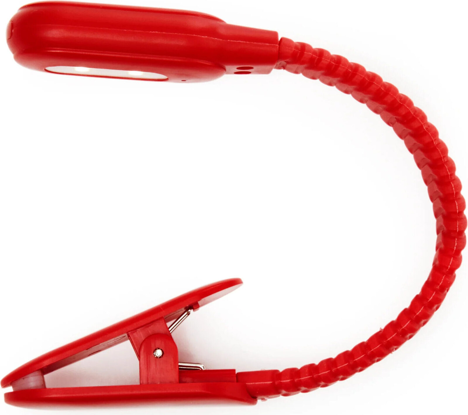 Kikkerland Oplaadbare LED Klembare Boeklamp, Rood