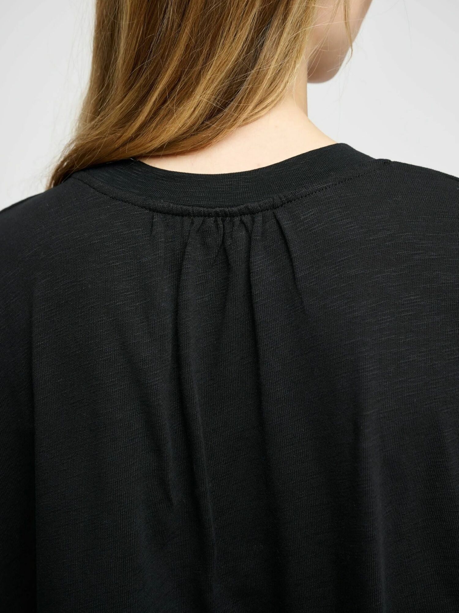 Rundhalspullover MOSHI MOSHI MIND "moshi moshi mind Pullover Better", Damen, Gr. onesize, schwarz, Obermaterial: 100% Baumwolle, Pullover Rundhalspullover