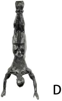 Inspired Finds ClimbArt Golden Athlete Wall Sculpture Modern Resin Decor the Handstand