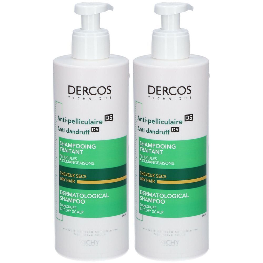 Vichy Dercos Anti-Schuppen Shampoo trock.Kopfhaut 2x390 ml