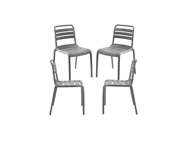 4er Set Belia Stühle - Gris dunkel