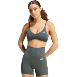 adidas Optime Essentials Workout Light Support Sport-BH Damen KQ8376 - legend ivy S