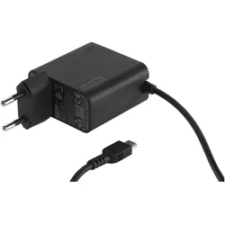 Lenovo 65W USB-C Wall Adapter (65 W), Notebook Netzteil, Schwarz