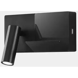 LEDS C4 LED Wandleuchte E-LAMP MINI 2,1W 2700K schwarz 137lm LEDS-05-8329-05-EV