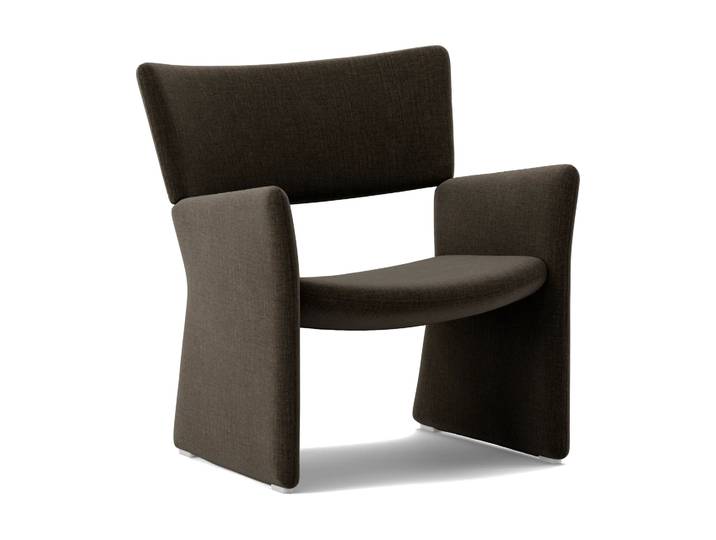 Massproductions Crown Easy Chair Sessel Linara 90 Espresso