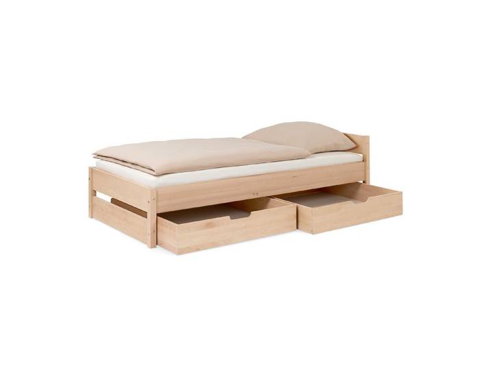 Ehrenkind Jugendbett Nova (Pro, mit Schubladen), flexibel in klassischer oder bodentiefer Höhe aufbaubar