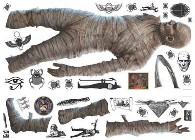 Classic Monsters The Mummy Giant Peel and Stick Wall Decals by RoomMates