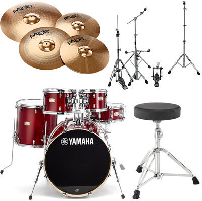 Yamaha Stage Custom Studio -CR Bundle Cranberry Red