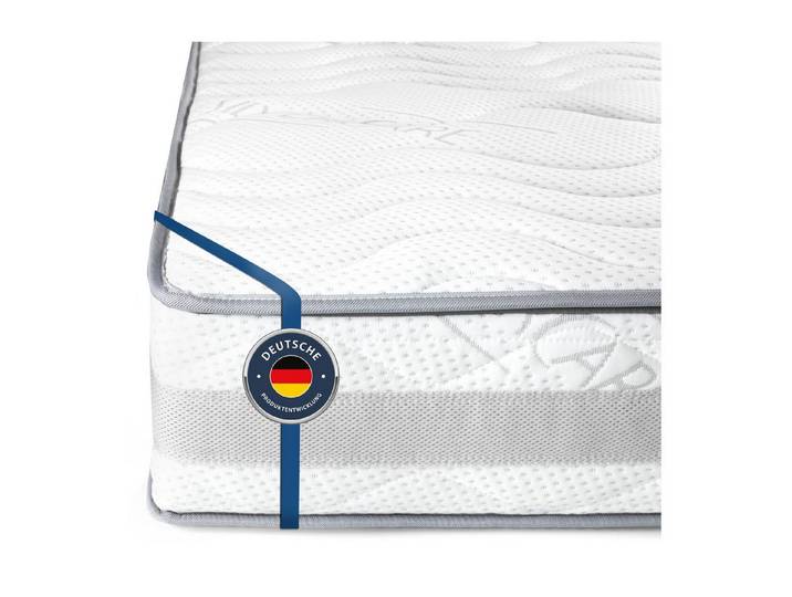 Kaltschaummatratze Komfort 23 90 x 200 cm H4, BMM, 23 cm hoch, ergonomischer 7-Zonen KSCell®-Schaum, SilverCare Klima-Border Bezug