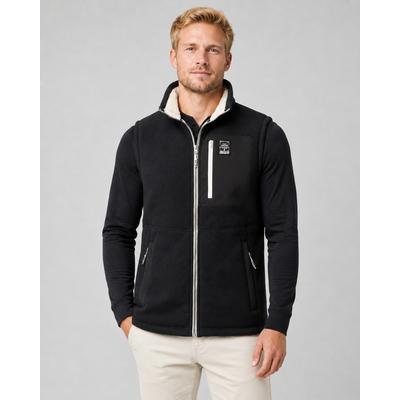 Sweatweste LPO "Sweatweste Raven Knit", Herren, Gr. XL, schwarz, 100% Polyester, regular fit hüftbedeckend, Westen, mit Langhaarfleece