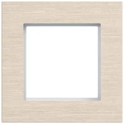 Hager WAD8120X12 LED-Rahmen 1fach, A.8, drift wood, Koto-Holz