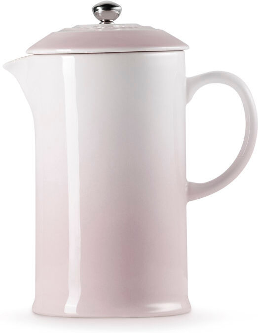 Le Creuset Stoneware Cafetiere with Metal Press Shell Pink 1L
