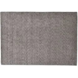 Sansibar Handwebteppich List UNI grey 170 x 240 cm