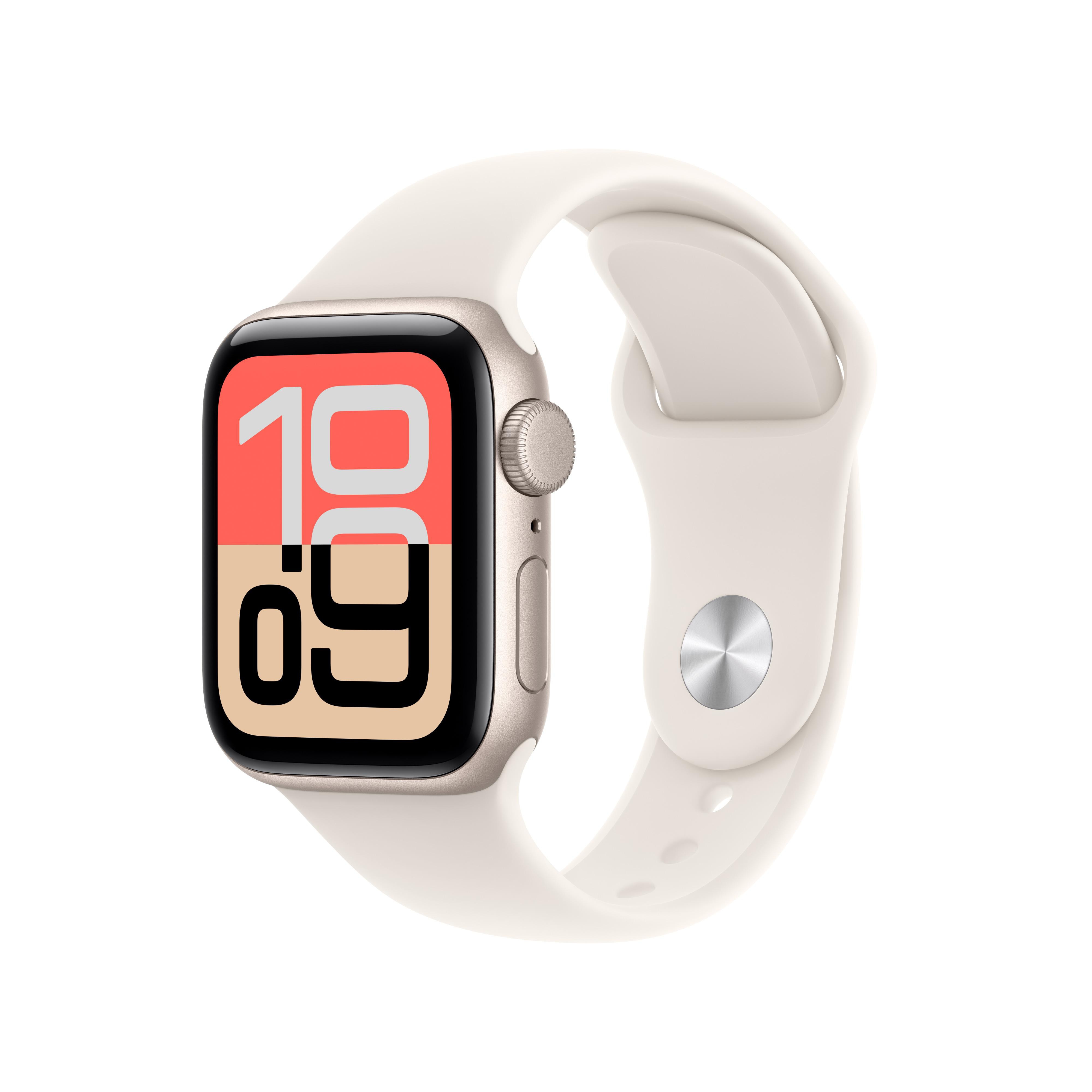 Apple Watch SE 3 GPS 40mm Starlight Aluminium Case with Starlight Sport Band - M/L
