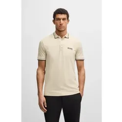 BOSS für Herren. 50469102 Paddy Pro Poloshirt beige (L), Lässig, Baumwolle, Kurzarm, Nachhaltig