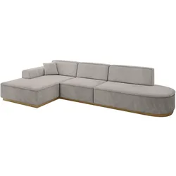 ECKSOFA Ottomane Links IREA-L2-v2 - 328x171x83 cm Hellbraun