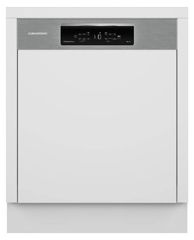 Grundig GNSP4630XB, Halb integriert, Standardgröße (60 cm), Edelstahl, Weiß, Berührung, LED