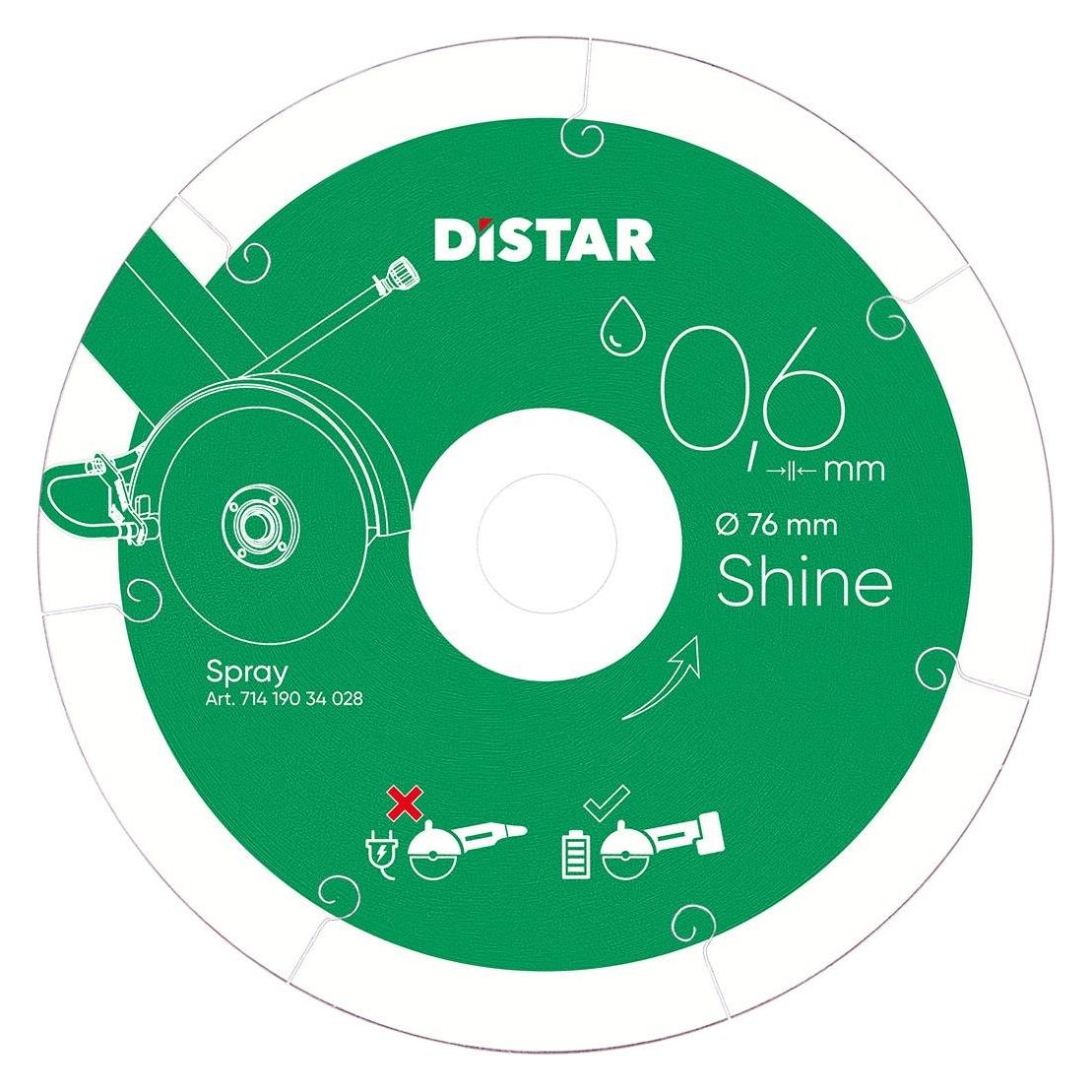 DISTAR TARCZA DIAMENTOWA SHINE 76 x 0 6 x 22 23mm (11015642)