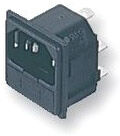 Ersatzteil Einbaustecker (Kaltgeräte) Mit Sicherungshalter 10a Gesteckt