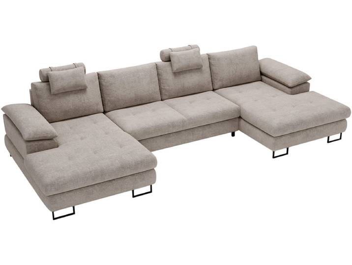 Ecksofa CUBA Stoff beige