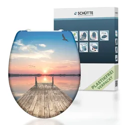 Schütte Duroplast WC Sitz SUNSET SKY, mit Absenkautomatik und Schnellverschluss