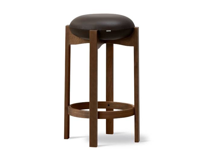 Fredericia Furniture Pioneer Hocker hoch Primo 86-1-Rauchgebeizte lackierte Eich