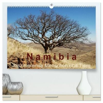 Namibia - faszinierende Menschen und Tiere (hochwertiger Premium Wandkalender 2027 DIN A2 quer), Kunstdruck in Hochglanz