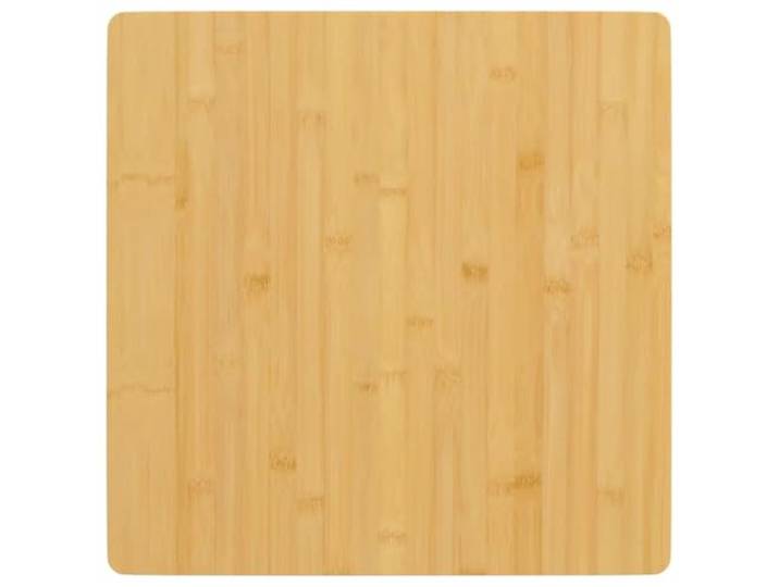 PTUGUOF Bambus Tischplatte 60x60x2,5 cm Massiv Abgerundete Kanten, Lackierte Oberfläche, Für Couchtisch, Beistelltisch, Bartisch