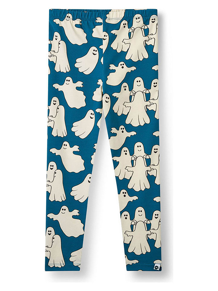 Småfolk Leggings "Geistern" in Blau - 110/116