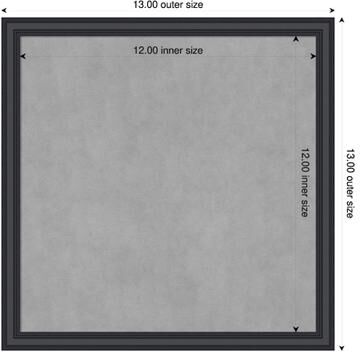 Amanti Art Edith Wood Framed Magnetic Board