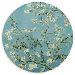 WANDBILD Van Gogh - Mandelblüte - Alte Meister - Kunst - Vintage Deko Wohnzimmer 30x30 cm