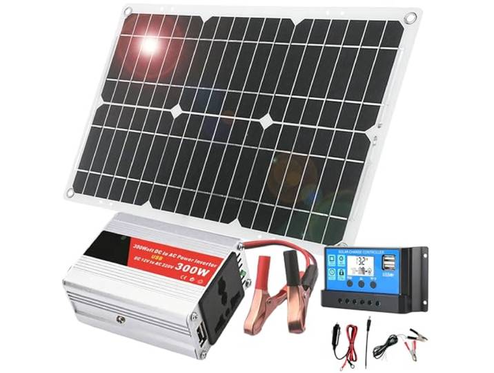 300-W-Off-Grid-Solar-Wechselrichter-Kit mit 30-A-Controller for Wohnmobil-Hausschuppen