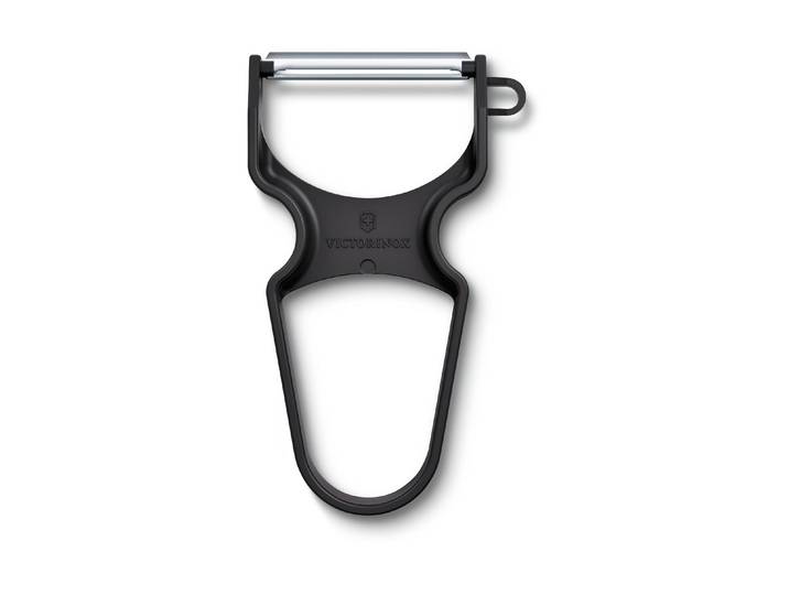Sparschäler VICTORINOX Rapid , schwarz, B:6,5cm L:10,9cm T:1,3cm, Stahl, Küchenschneider, Sparschäler