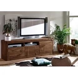 TV-Board Sheesham 178x40x58 rot-braun gebeizt TORONTO #120