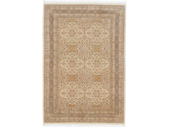 Täbriz Pakistan Teppich 141x204 Handgeknüpft Orientteppich Wolle mit Seide