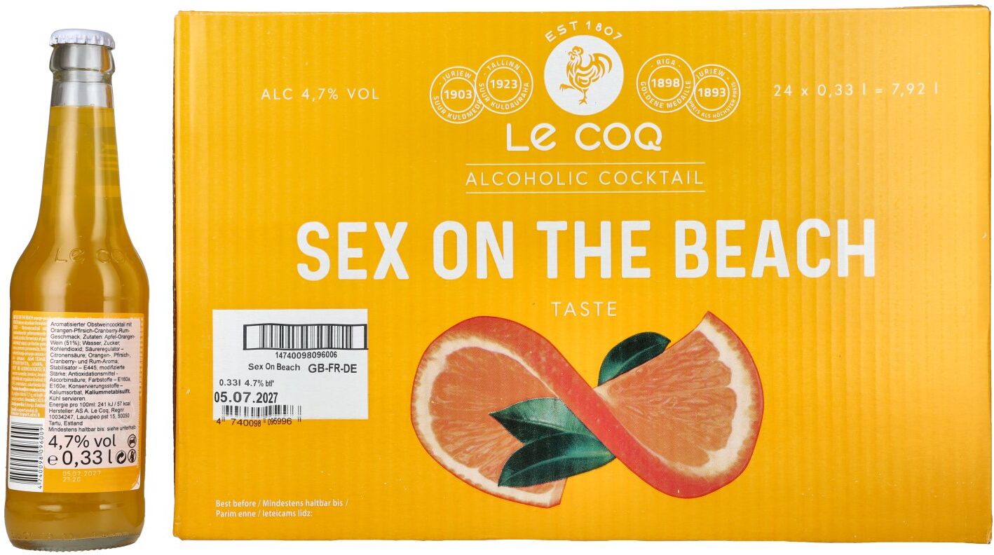 Le Coq SEX ON THE BEACH 4,7% Vol. 24x0,33l