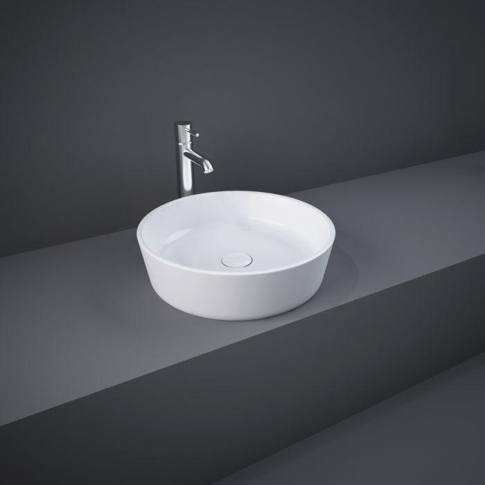 RAK Resort Aufsatzbecken-Waschbecken FEECT4200AWHA rund, Ø 42cm, weiß alpin