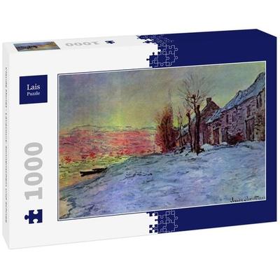Lais Puzzle Claude Monet - Lavacourt: Sonnenschein und Schnee 1000 Teile