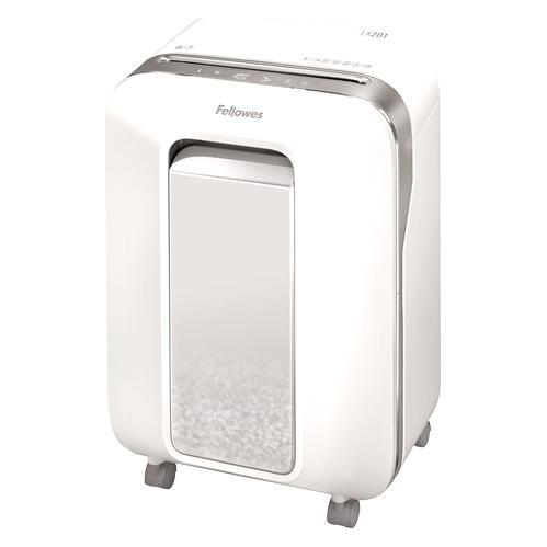 Fellowes LX201 distruggi documenti Taglio a frammenti 23 cm Argento Bianco (Microschnitt) (5160101)