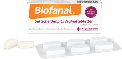 Dr. Pfleger Arzneimittel GmbH BIOFANAL bei Scheidenpilz 100 000 I.E. Vaginaltab. 6 St 16011141