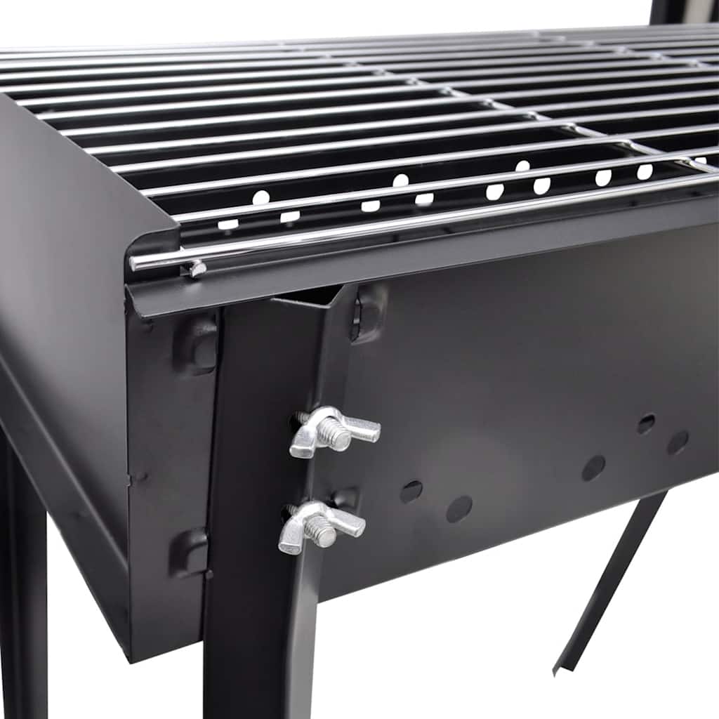 vidaXL Support de barbecue au charbon de bois Carré 75x28 cm