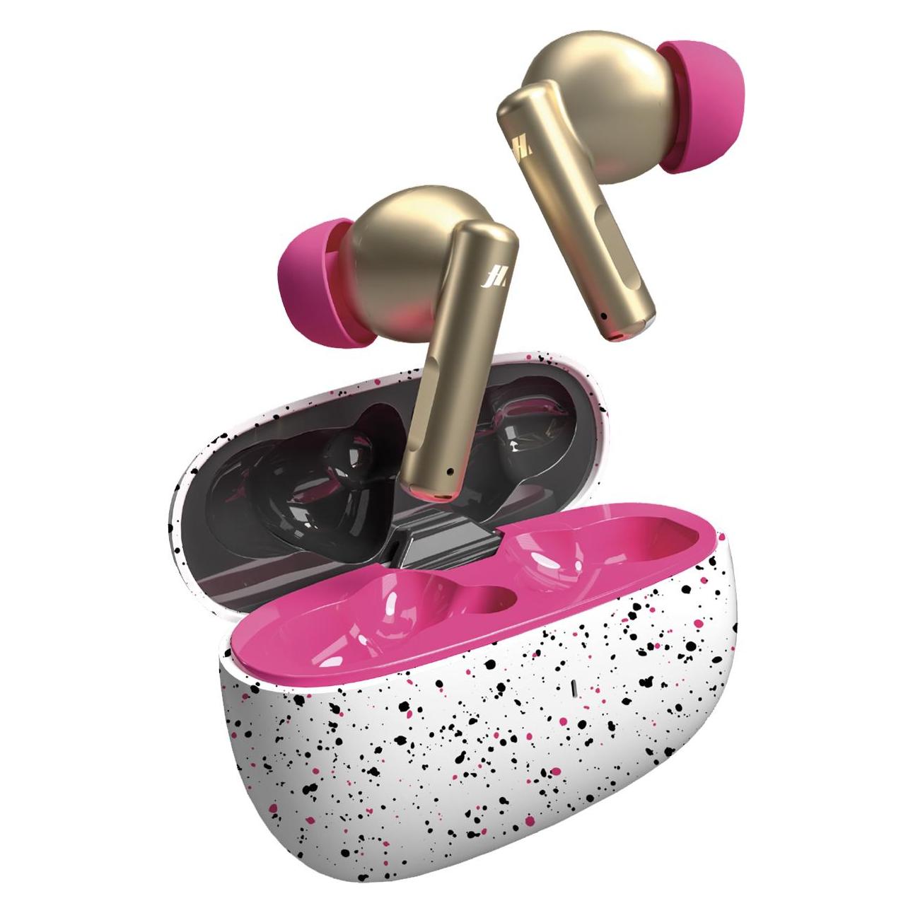 SBS TWS RASH in-ear earphones, case 200 mAh, touch controls, fantasy pink (NC, 3 h, Kabellos) (MHTWSRASHBTP)