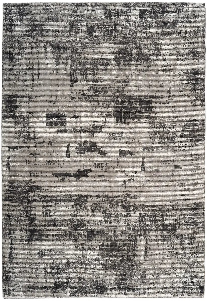 Dutch XXL Vintage Vloerkleed Sinai Abstract Antraciet Viscose 120 x 170 cm