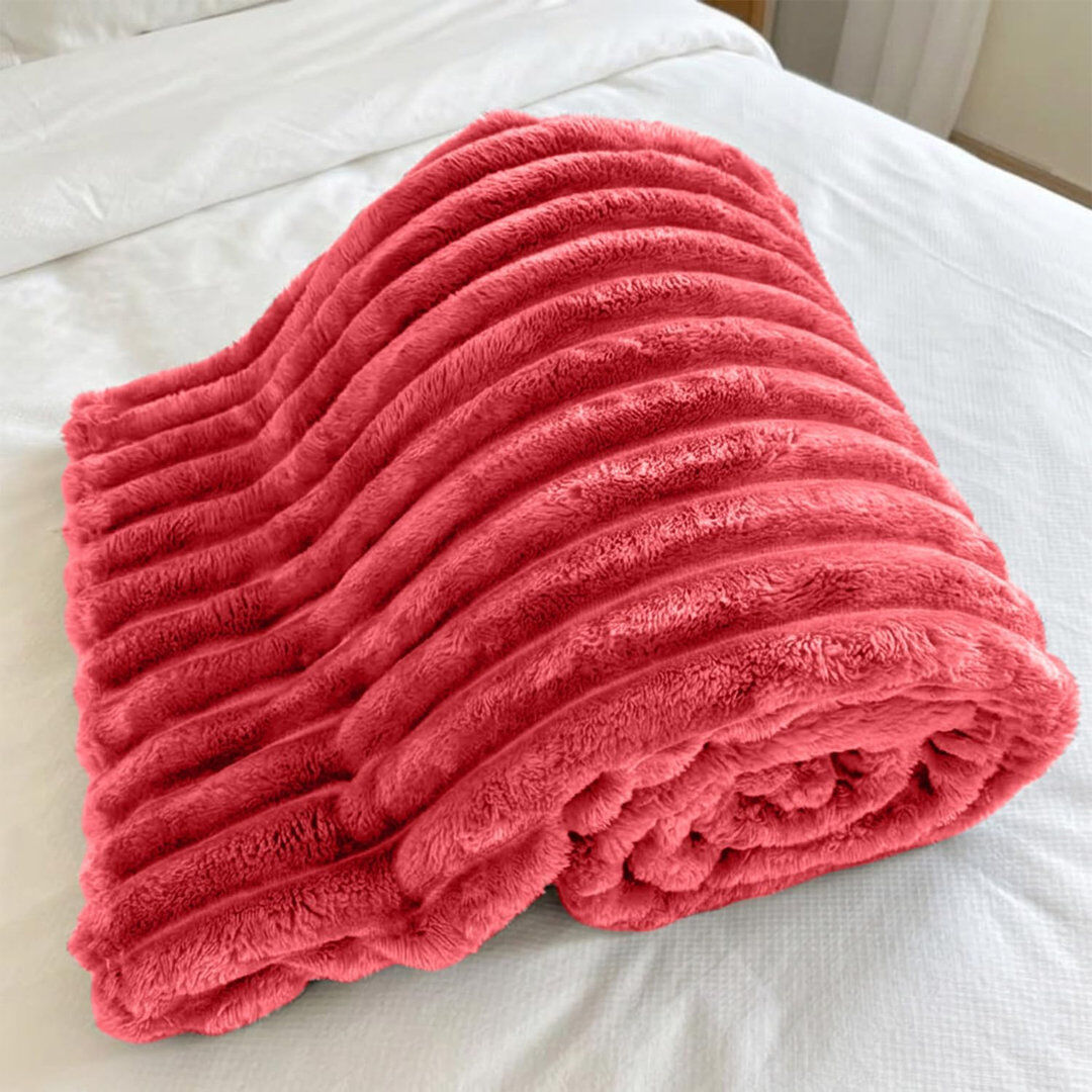 Fairmont Park Throw Blanket Red 200cm W X 240cm L