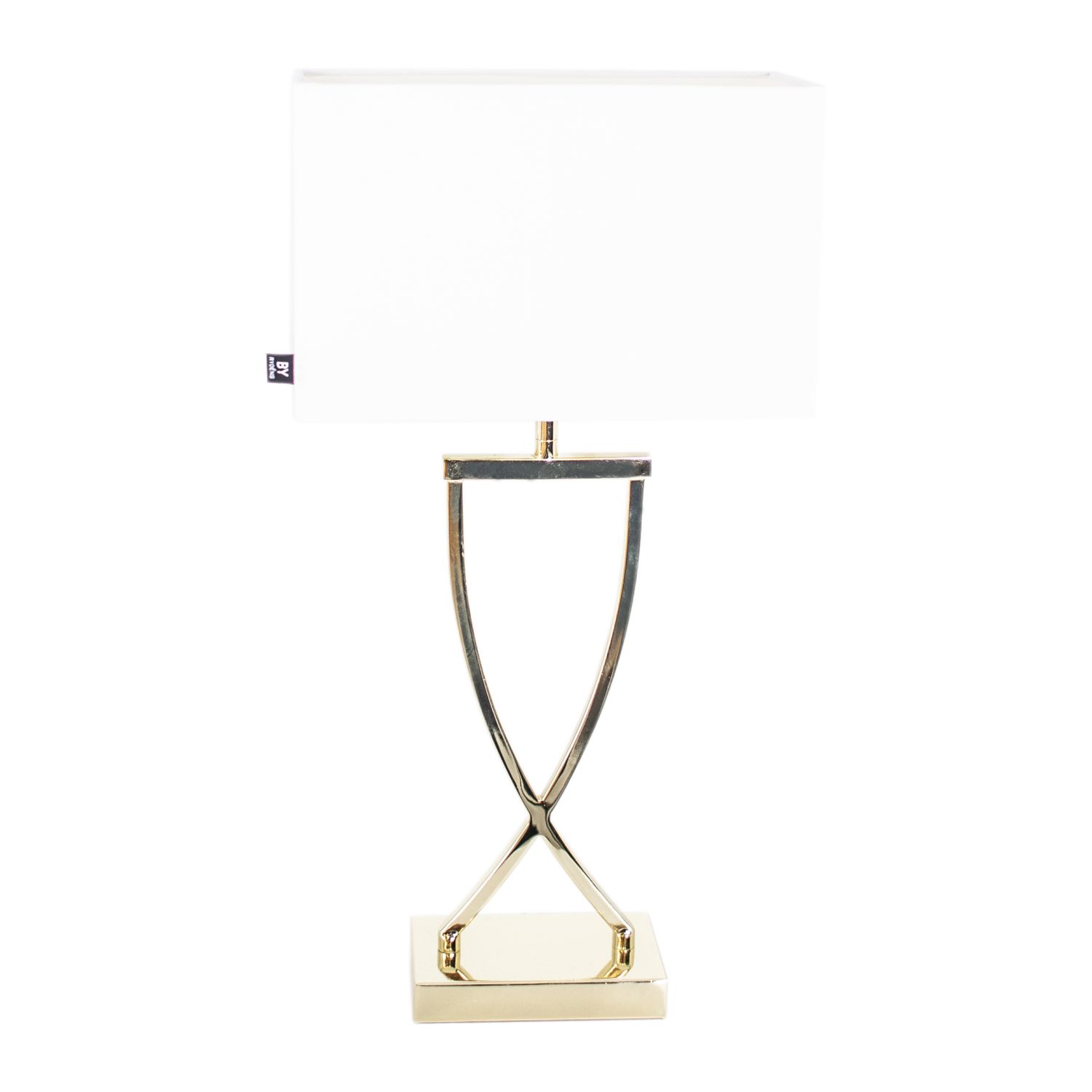 By Rydens Tischleuchte OMEGA Messing/weiß 52cm 2829610-5000 7391741296115
