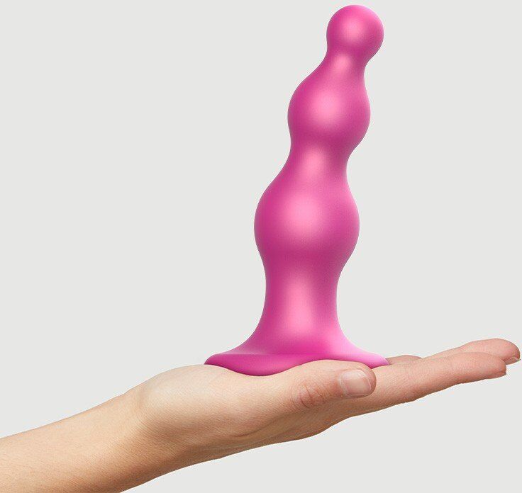 Strap-On-Me Plug anal BEADS Rose taille M