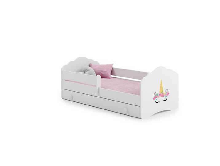 Lit enfant - Nala - 160 x 80 cm - avec tiroir et matelas - Jaune
